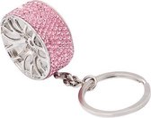Portable Car Diamond Key Chain Key Rings (Pink)