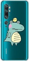 Voor Xiaomi CC9 Pro Lucency Painted TPU Protective (Bird Crocodile)