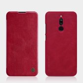 Voor Xiaomi Redmi 8 NILLKIN QIN-serie Crazy Horse-textuur Horizontale flip lederen tas met kaartsleuf (rood)