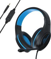 SADES MH601 3,5 mm stekker Draadgestuurde ruisonderdrukking E-sports gaming-headset met intrekbare microfoon, kabellengte: 2,2 m (zwartblauw)