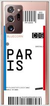 Voor Samsung Galaxy Note 20 Ultra Boarding Pass Series TPU telefoon beschermhoes (Parijs)