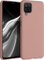 kwmobile telefoonhoesje voor Samsung Galaxy A12 - Hoesje voor smartphone - Back cover in winter roze