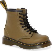 Dr. Martens - Meisjes Laars 1460 T Dms Olive Romario Smoother Finish - Groen - Maat 23