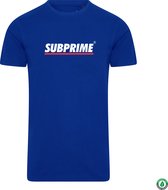 Subprime - Heren Tee SS Shirt Stripe Royal - Blauw - Maat L