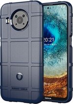 Nokia X10 / X20 hoesje, Rugged Shield TPU Gelcase, Blauw | GSM Hoesje / Telefoonhoesje Geschikt Voor: Nokia X10 / Nokia X20