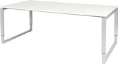 Vergadertafel - Verstelbaar - 200x100 grijs - alu frame