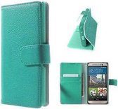 HTC One M9 Hoesje Wallet Case Turquoise