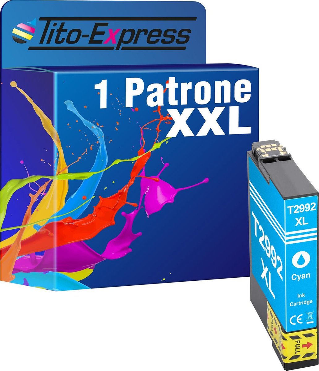 PlatinumSerie 1x inkt cartridge alternatief voor Epson T2992 29XL Cyan