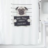 Spirella BAD DOG DOUCHEGORDIJN TEXTILE 180 X 180 100% POLYESTER ZWART