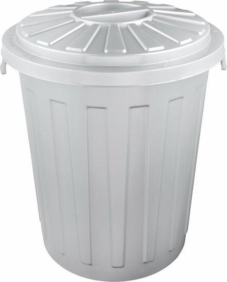 Bol.com AFVALBAK ROND M/D MAXI BIN 36X42 - 23 L GRIJS OK KEEEPER 10213 aanbieding