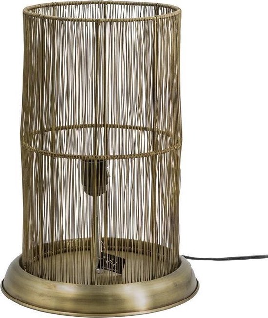 Lampe de bureau métal doré - Kolony - lampe de bureau métal - doré