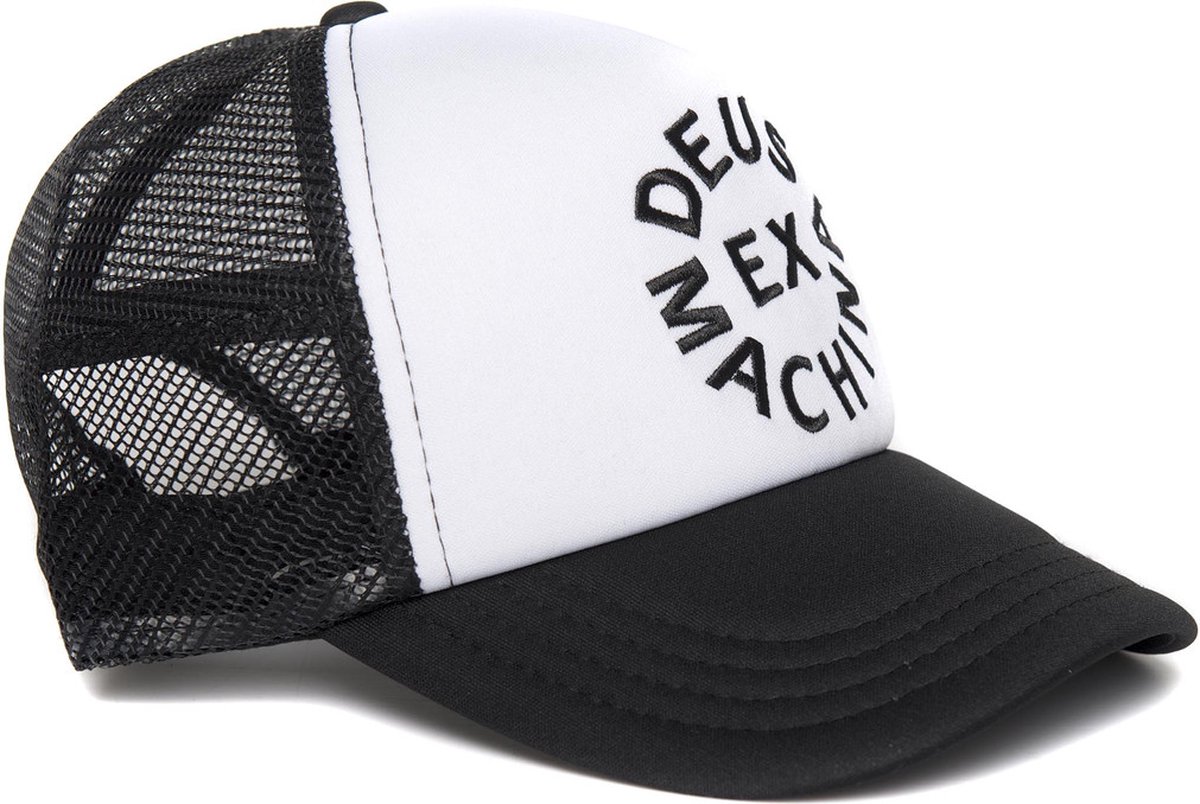DEUS Trucker pet Circle logo - black white
