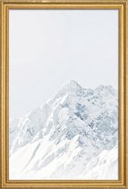 JUNIQE - Poster met houten lijst White Mountain 2 -20x30 /Grijs & Wit