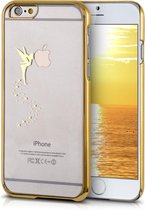 kwmobile hoesje voor Apple iPhone 6 / 6S - backcover voor smartphone - Fee design - goud / transparant