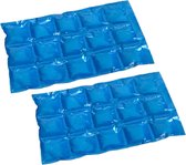 4x stuks herbruikbare koelelementen/icepacks 15 x 24 cm - Flexibele koelelementen voor koeltas/koelbox