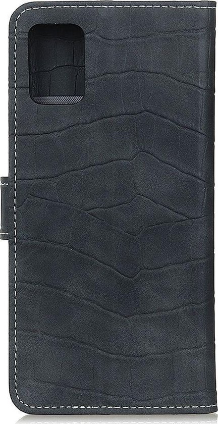 Bookcase Crocodile Mobigear pour Motorola Moto G100 - Zwart