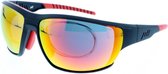 Jill Sport Sportzonnebril Unisex Rechthoekig Cat. 3. Zwart/rood