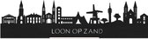 Standing Skyline Loon op Zand Zwart hout - 40 cm - Woondecoratie design - Decoratie om neer te zetten - WoodWideCities