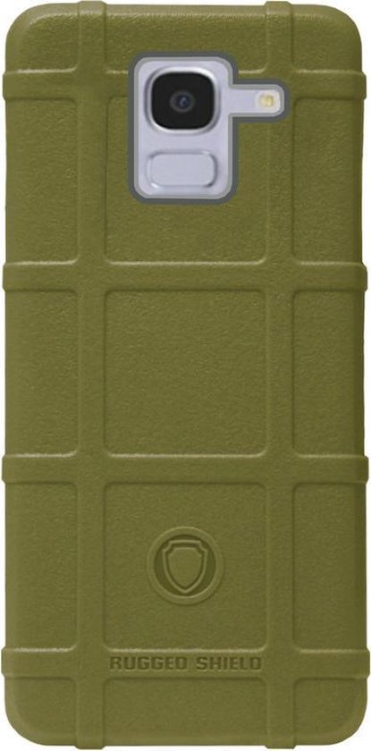 ROBUSTE SHIELD caoutchouc Bumper de couverture pour Samsung Galaxy J6 Plus (2018) - Vert