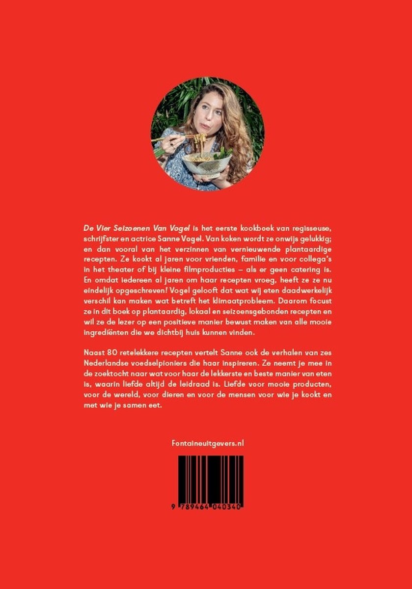 De vier seizoenen van Vogel - back cover