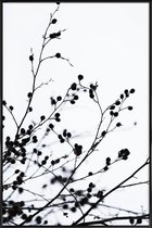 JUNIQE - Poster in kunststof lijst Winter Silhouettes 1 -30x45 /Wit &