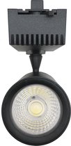 LED Railspot 30W 80 ° COB Monofasig ZWART - Wit licht