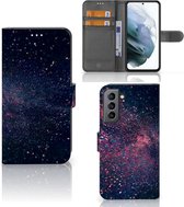 GSM Hoesje Geschikt voor Samsung Galaxy S21 FE Flip Cover Stars