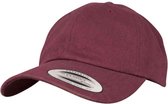Flexfit - Peached Cotton Twill Dad Cap maroon one size Verstelbare pet - Rood