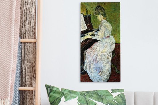 Peintures sur toile - Marguerite Gachet au piano - Vincent van Gogh - 20x40 cm - Décoration murale