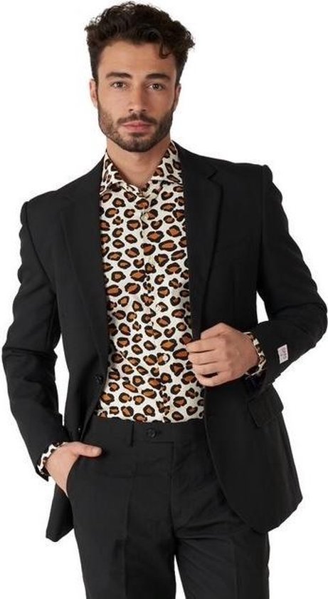 OppoSuits The Jag Shirt - Heren Overhemd - Jaguar Tijger Panter Shirt -  Beige - Maat... | bol