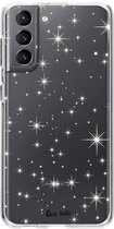 Casetastic Samsung Galaxy S21 4G/5G Hoesje - Softcover Hoesje met Design - Stars Print