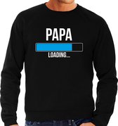 Papa loading - sweater zwart voor heren - papa kado trui / aanstaande vader cadeau/ papa in verwachting S