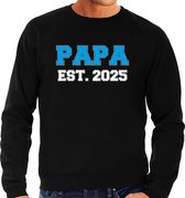 Papa est 2025 - sweater zwart voor heren - Aanstaande vader/ papa cadeau M