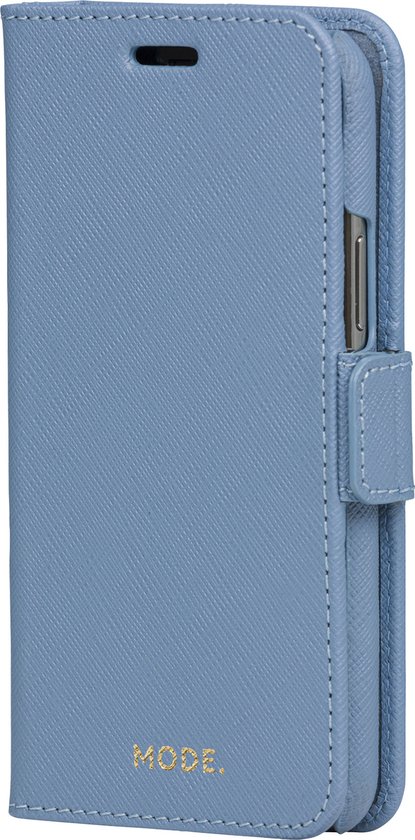 iPhone 11 Pro/Xs/X Bookcase hoesje - dbramante1928 - Effen Blauw - Leer