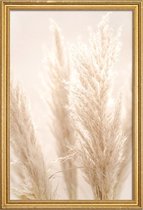 JUNIQE - Poster met houten lijst Pampas Reed 8 -30x45 /Ivoor & Wit