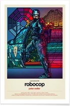 JUNIQE - Poster Robocop popart -13x18 /Kleurrijk