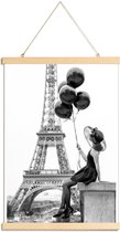 JUNIQE - Posterhanger Black Balloons -20x30 /Grijs & Wit