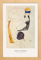 JUNIQE - Poster in houten lijst Schiele - Two Lying Figures -20x30