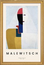 JUNIQE - Poster in houten lijst Malewitsch - Female Torso II -20x30