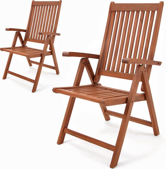 Set van 2 FSC® Eucalyptus Tuinstoelen