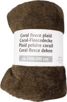 Coral Fleece Deken 150x200 cm - Chocoladebruin