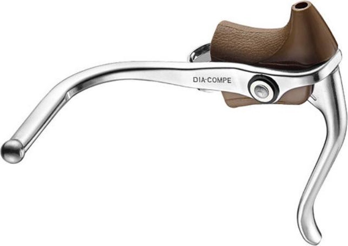 Dia Compe 165EX Dubbele Remhendels - Bruine Remgreeprubbers