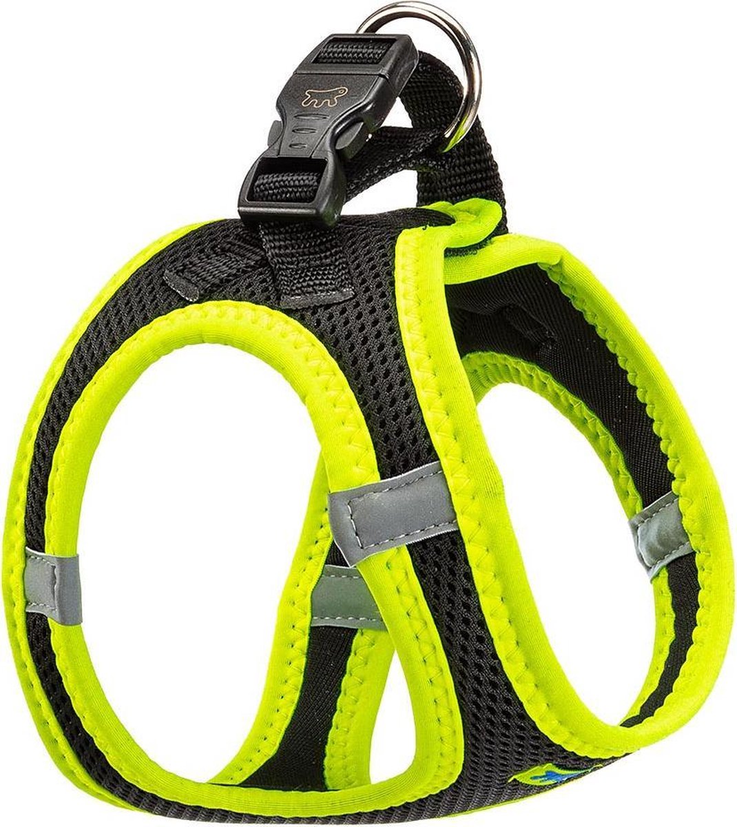 Ferplast Hondentuigje Kaori Polyester Zwart/geel 36-44 Cm