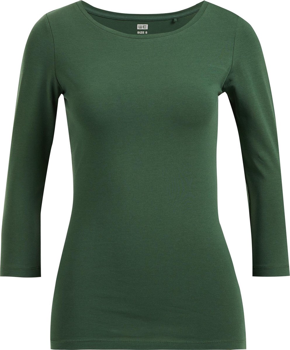 WE Fashion Dames T-shirt met driekwart mouwen | bol.com