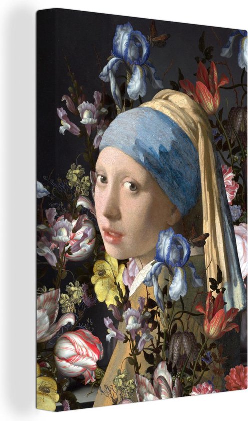 Peintures sur toile - Fille avec une boucle d'oreille en perle - Johannes  Vermeer -... | bol.com