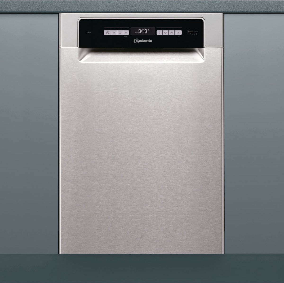 Bol.com Bauknecht | BSUO 3O23 PF X | onderbouw vaatwasser | 45 cm | RVS aanbieding
