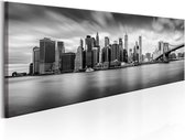 Artgeist New York Stylish City Canvas Schilderij - 135x45cm