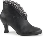 Pleaser Pink Label Enkellaars -44 Shoes- Jenna-105 US 13 Zwart