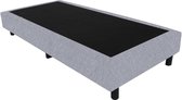 Bedworld Boxspring 100x220 - Suedine - Zilvergrijs (ON84)