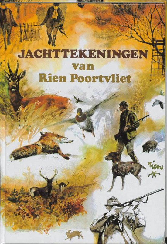 Cover van het boek 'Jachttekeningen van Rien Poortvliet' van Rien Poortvliet